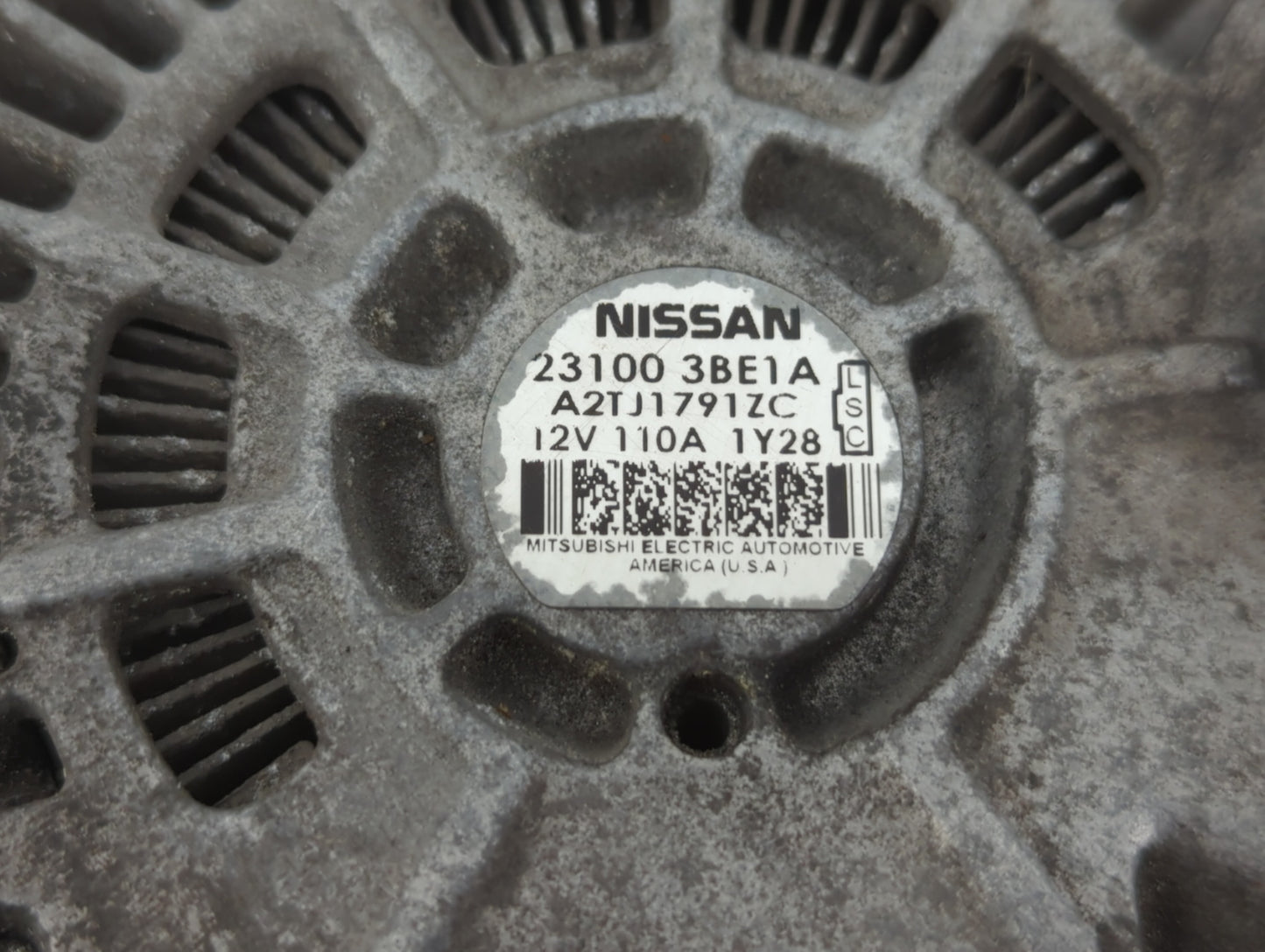 2012-2019 Nissan Versa Alternator Replacement Generator Charging Assembly Engine OEM P/N:A2TJ1791ZX 23100 3BE1A Fits OEM Use