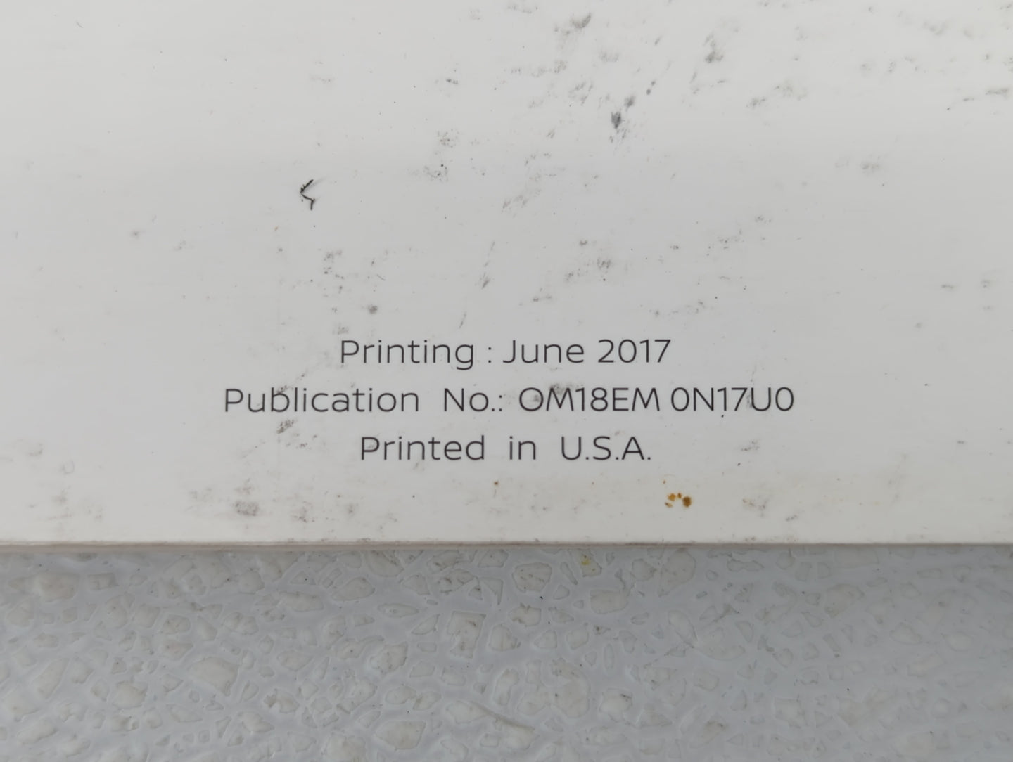 2018 Nissan Versa Owners Manual Book Guide OEM Used Auto Parts - Oemusedautoparts1.com