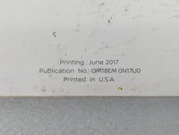 2018 Nissan Versa Owners Manual Book Guide OEM Used Auto Parts - Oemusedautoparts1.com