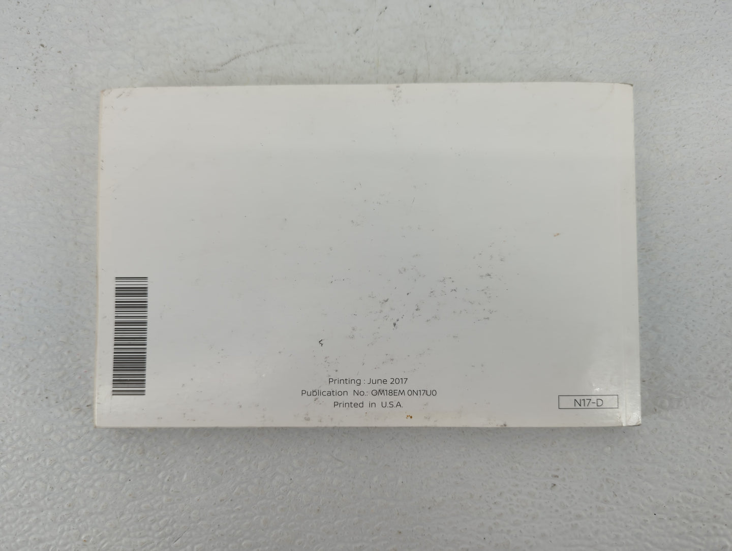 2018 Nissan Versa Owners Manual Book Guide OEM Used Auto Parts - Oemusedautoparts1.com