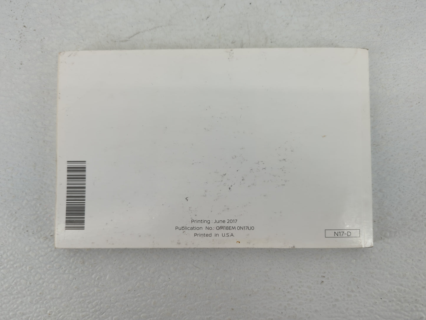 2018 Nissan Versa Owners Manual Book Guide OEM Used Auto Parts - Oemusedautoparts1.com