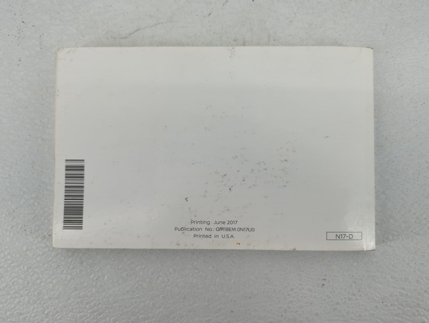 2018 Nissan Versa Owners Manual Book Guide OEM Used Auto Parts - Oemusedautoparts1.com