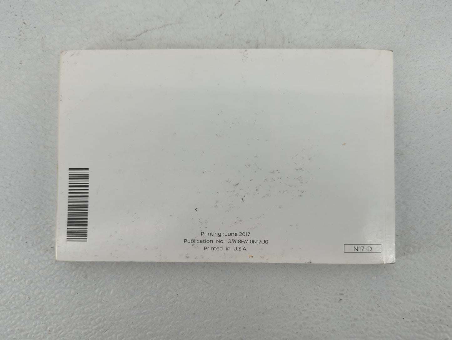 2018 Nissan Versa Owners Manual Book Guide OEM Used Auto Parts - Oemusedautoparts1.com