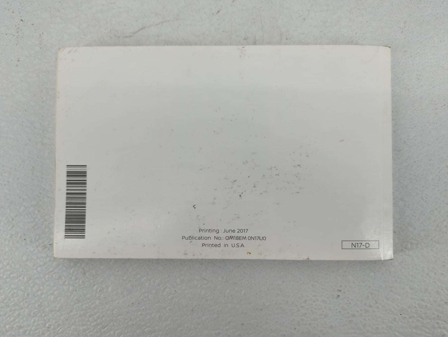 2018 Nissan Versa Owners Manual Book Guide OEM Used Auto Parts - Oemusedautoparts1.com