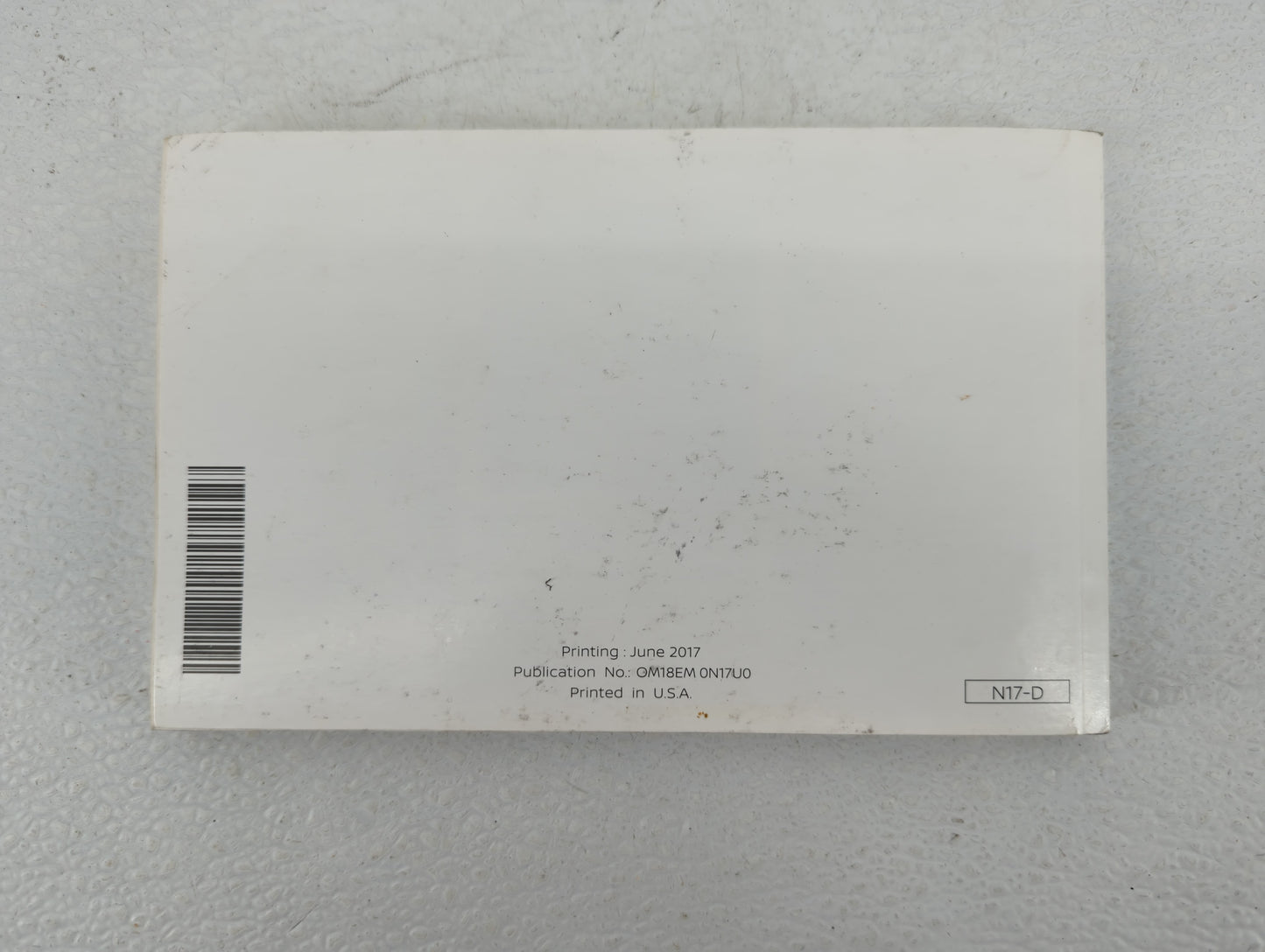 2018 Nissan Versa Owners Manual Book Guide OEM Used Auto Parts - Oemusedautoparts1.com