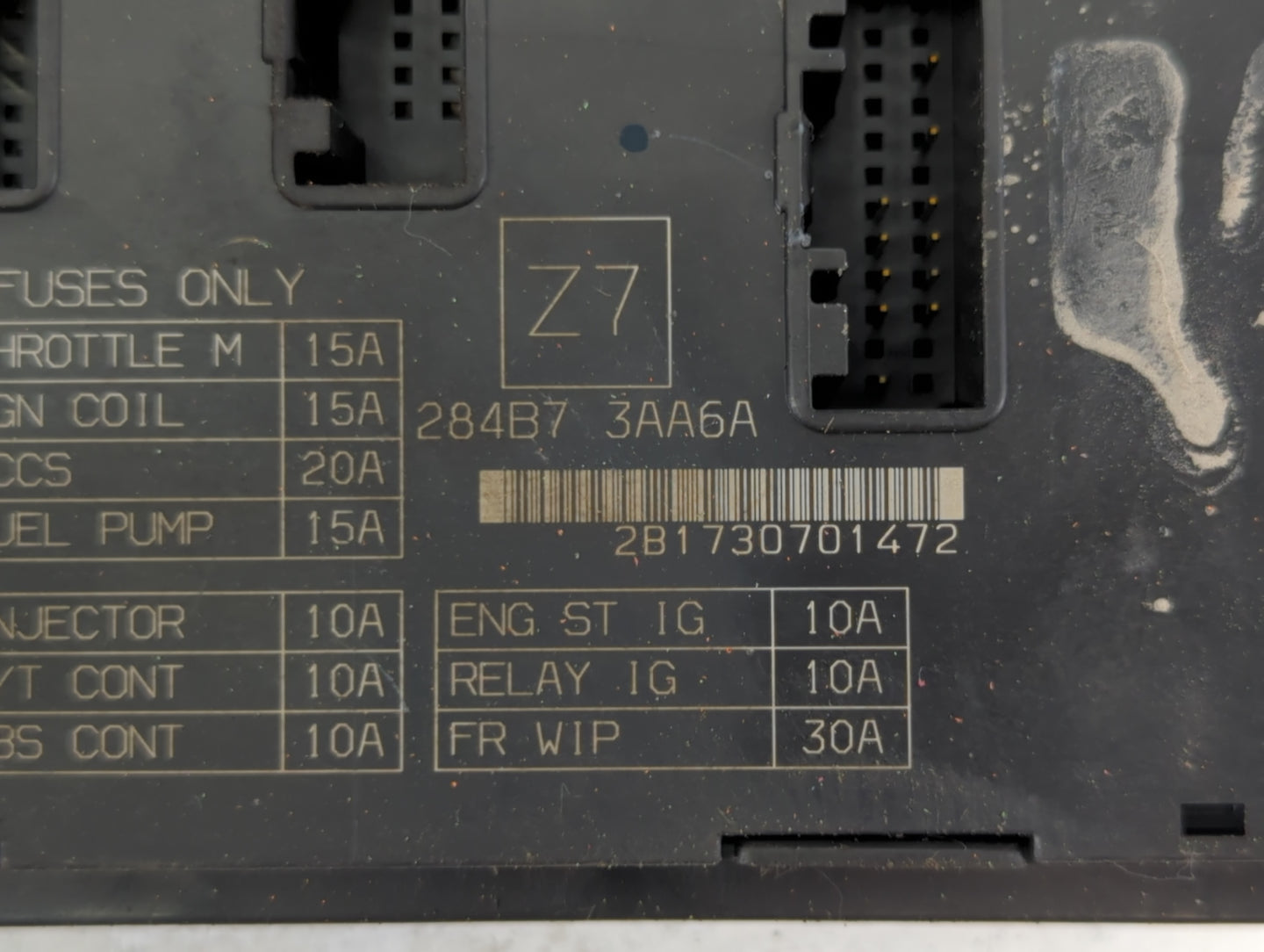 2013-2019 Nissan Versa Fusebox Fuse Box Panel Relay Module P/N:284B7 3AA6A Fits Fits 2013 2014 2015 2016 2017 2018 2019 OEM 