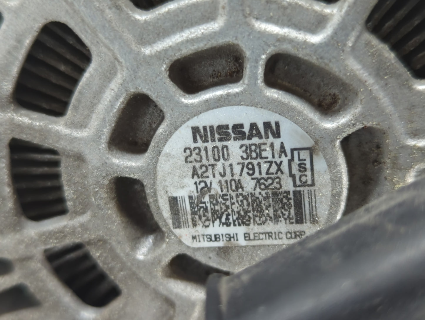 2012-2019 Nissan Versa Alternator Replacement Generator Charging Assembly Engine OEM P/N:23100 3BE1A Fits OEM Used Auto Part