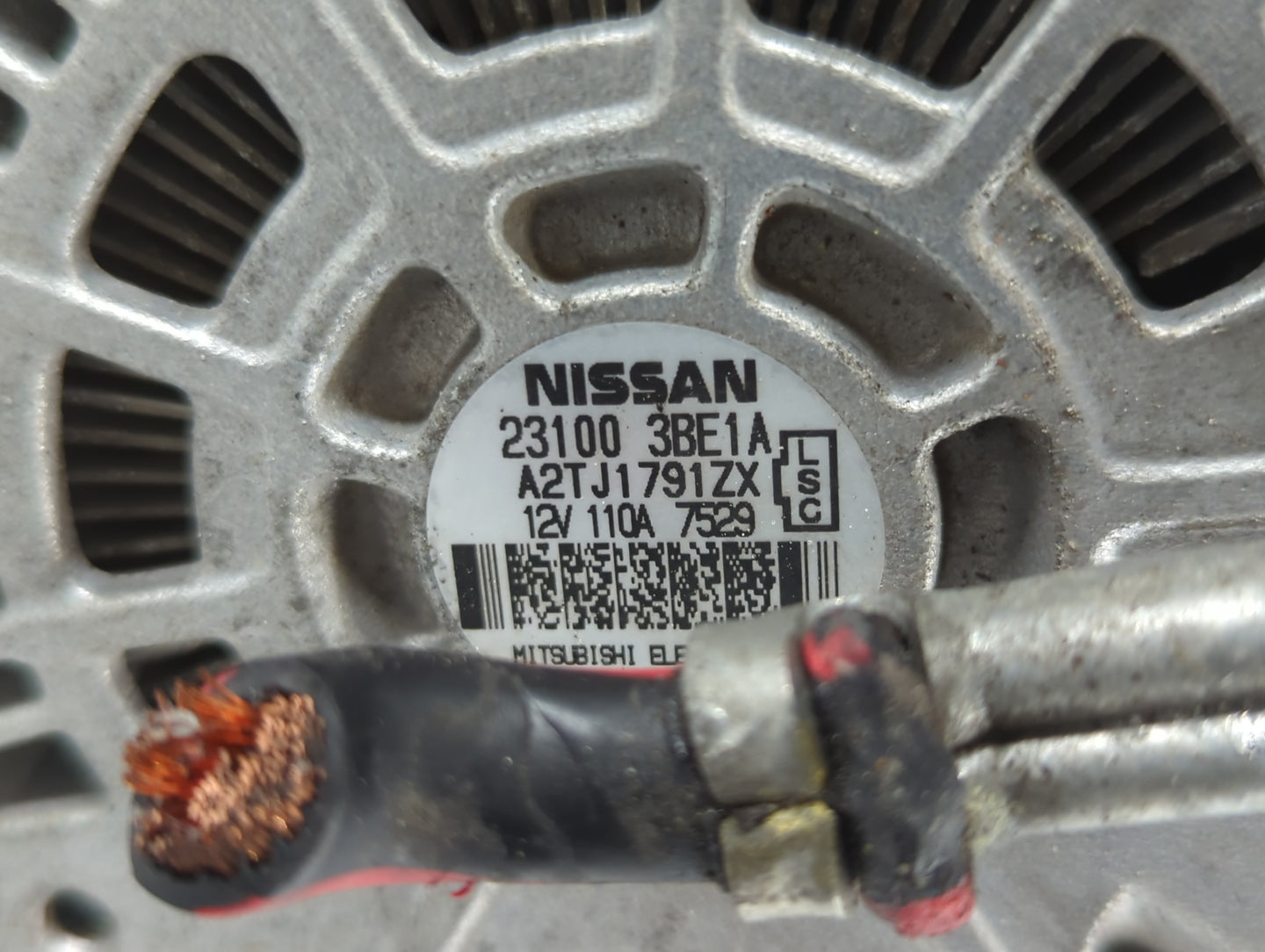 2012-2019 Nissan Versa Alternator Replacement Generator Charging Assembly Engine OEM P/N:23100 3BE1A Fits OEM Used Auto Part