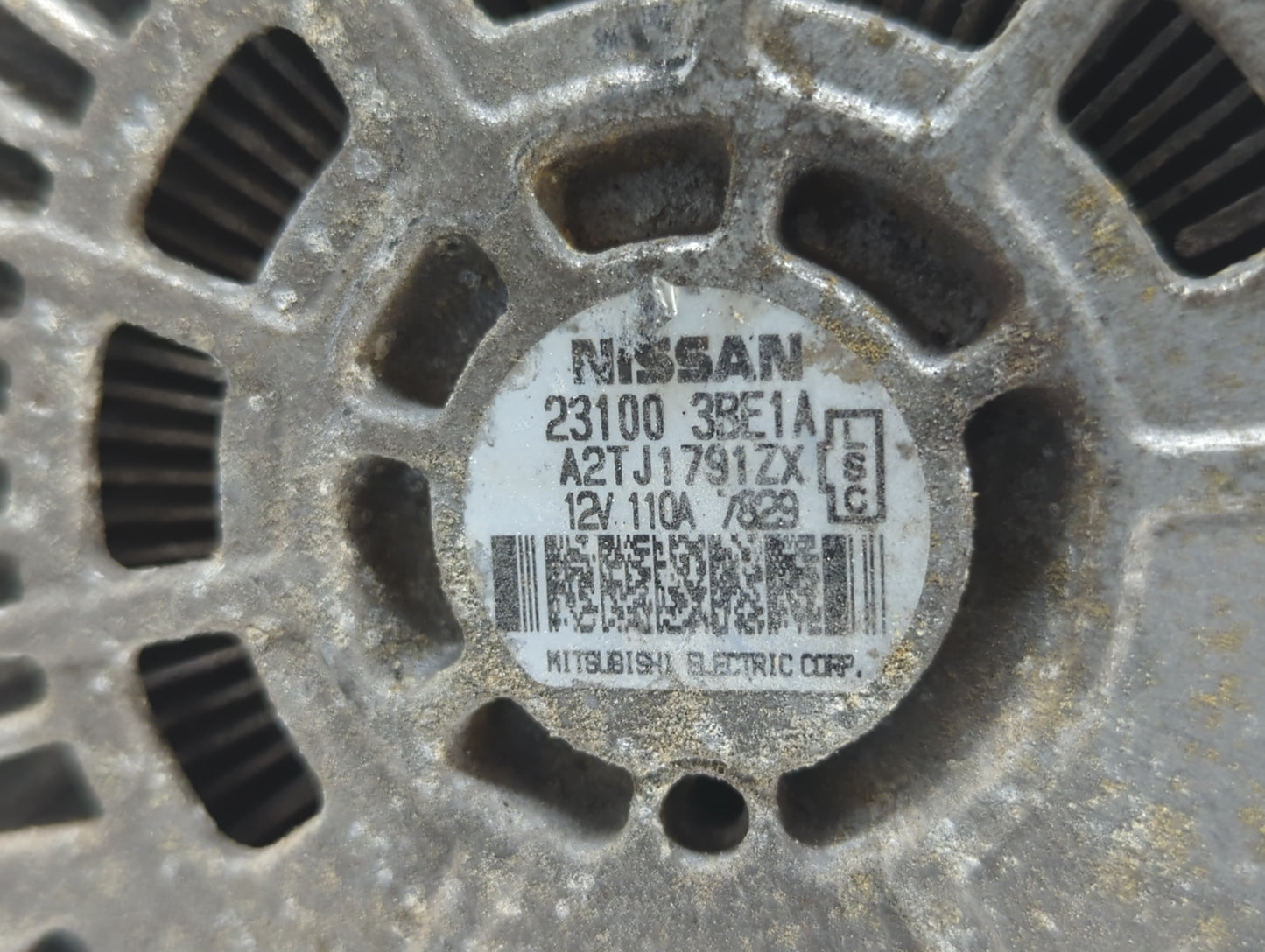 2012-2019 Nissan Versa Alternator Replacement Generator Charging Assembly Engine OEM P/N:23100 3BE1A Fits OEM Used Auto Part