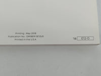 2018 Nissan Versa Note Owners Manual Book Guide P/N:OM18EA 5E12U0 OEM Used Auto Parts - Oemusedautoparts1.com