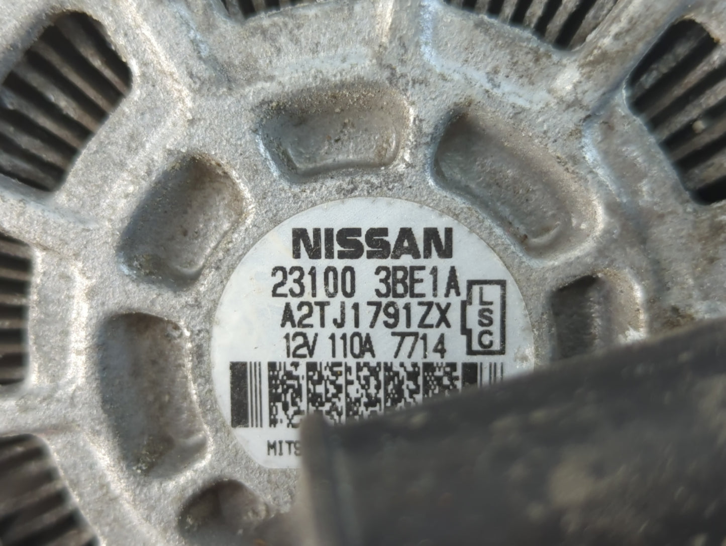 2018 Nissan Versa Note Alternator Replacement Generator Charging Assembly Engine OEM P/N:23100 3BE1A Fits OEM Used Auto Part