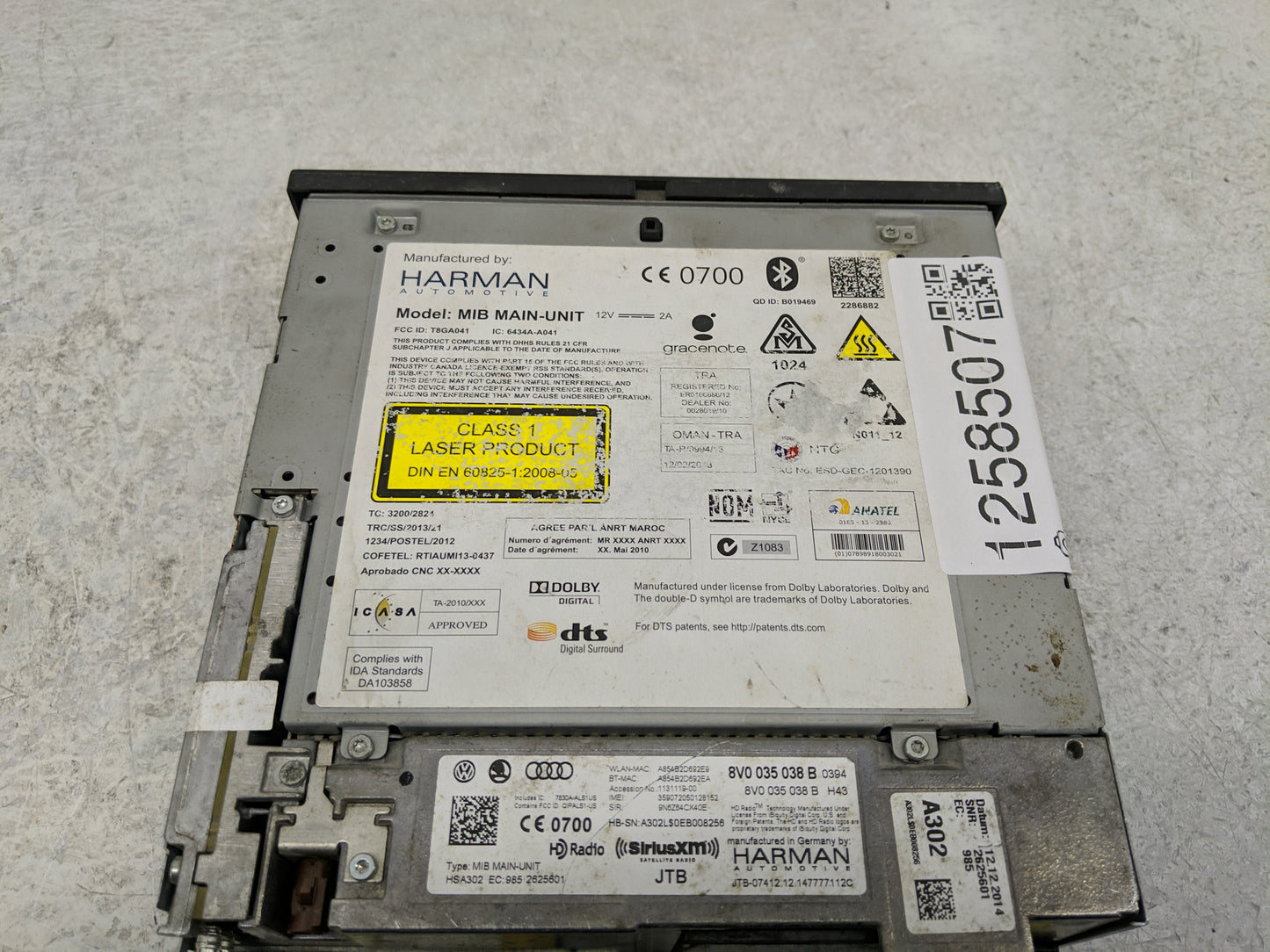 2018 Porsche Macan Radio AM FM Cd Player Receiver Replacement Fits OEM Used Auto Parts - Oemusedautoparts1.com