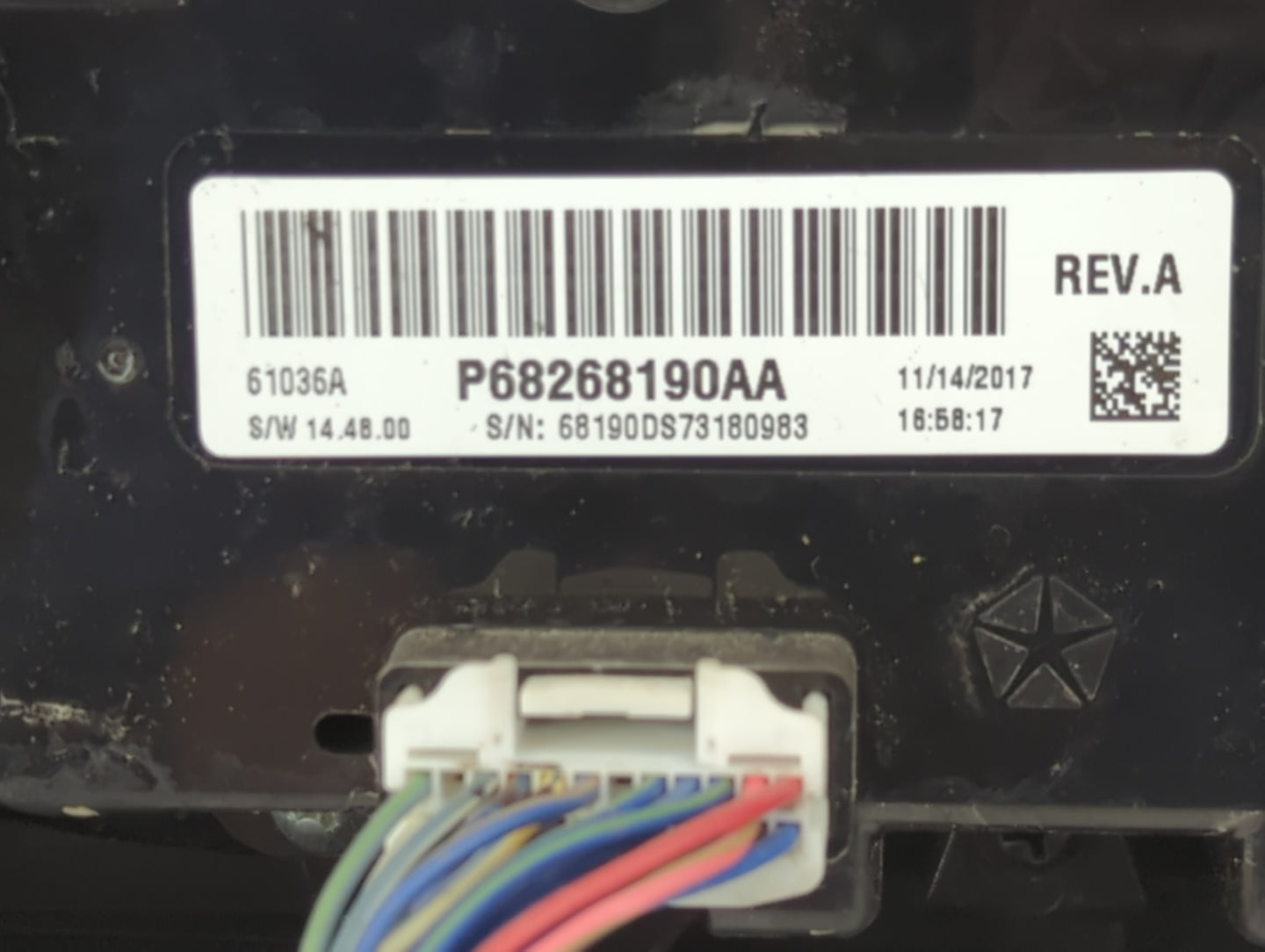 2013-2022 Ram 1500 Climate Control Module Temperature AC/Heater Replacement P/N:P68268190AA Fits OEM Used Auto Parts - Oemus