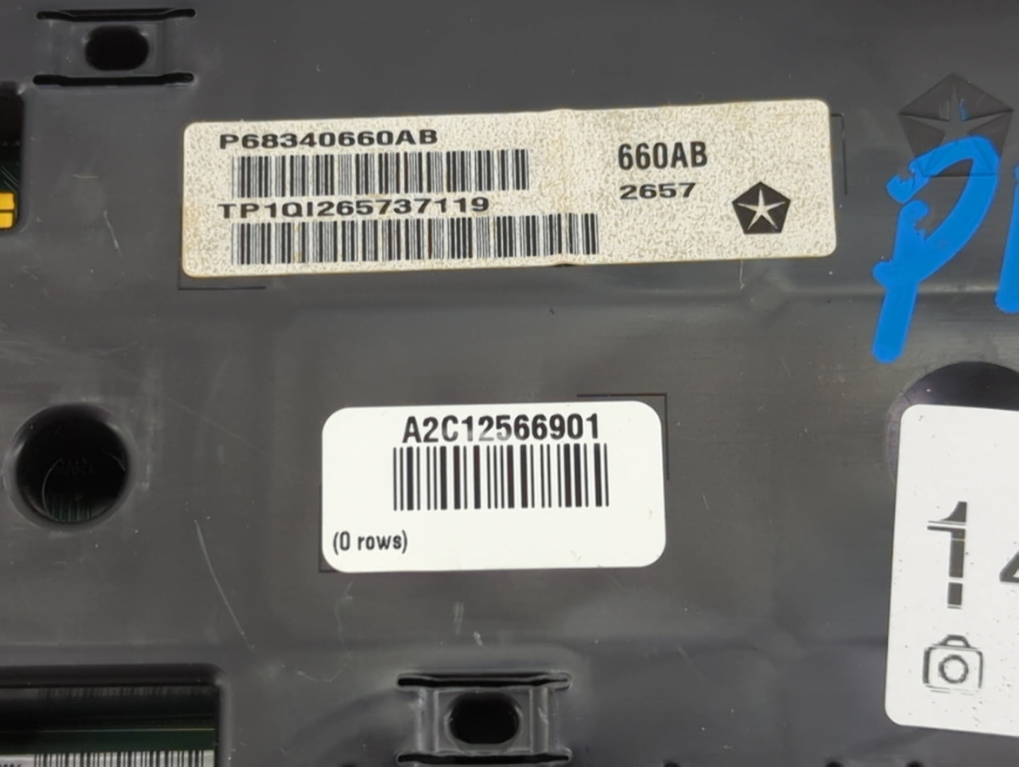 2018-2020 Ram 1500 Instrument Cluster Speedometer Gauges P/N:P68340660AB A2C12566901 Miles: Fits Fits 2018 2019 2020 OEM Use