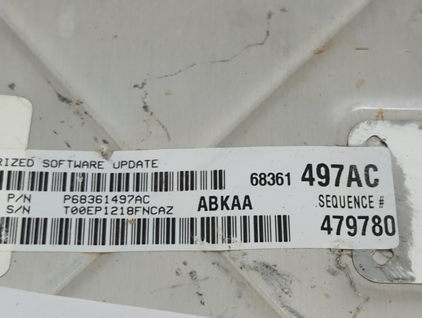 2016-2020 Ram 1500 PCM Engine Control Computer ECU ECM PCU OEM P/N:P68243304AB T00EP1218FNCAZ Fits Fits 2016 2017 2018 2019 