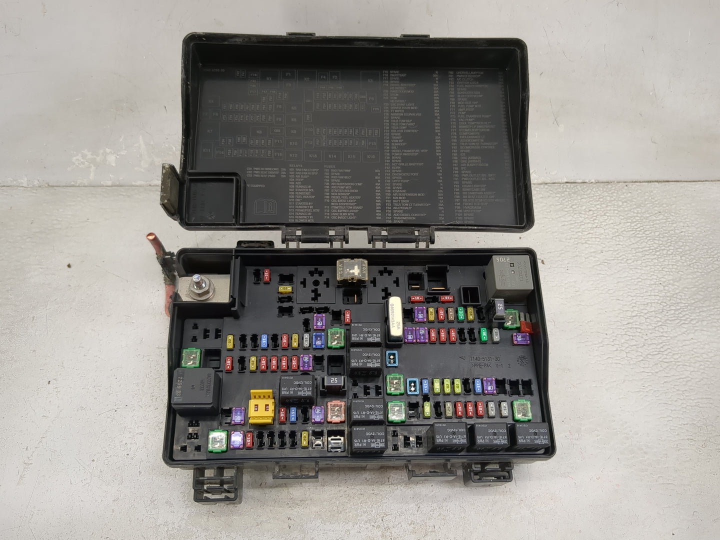 2018 Ram 1500 Fusebox Fuse Box Panel Relay Module P/N:7140-5131-30 Fits OEM Used Auto Parts - Oemusedautoparts1.com