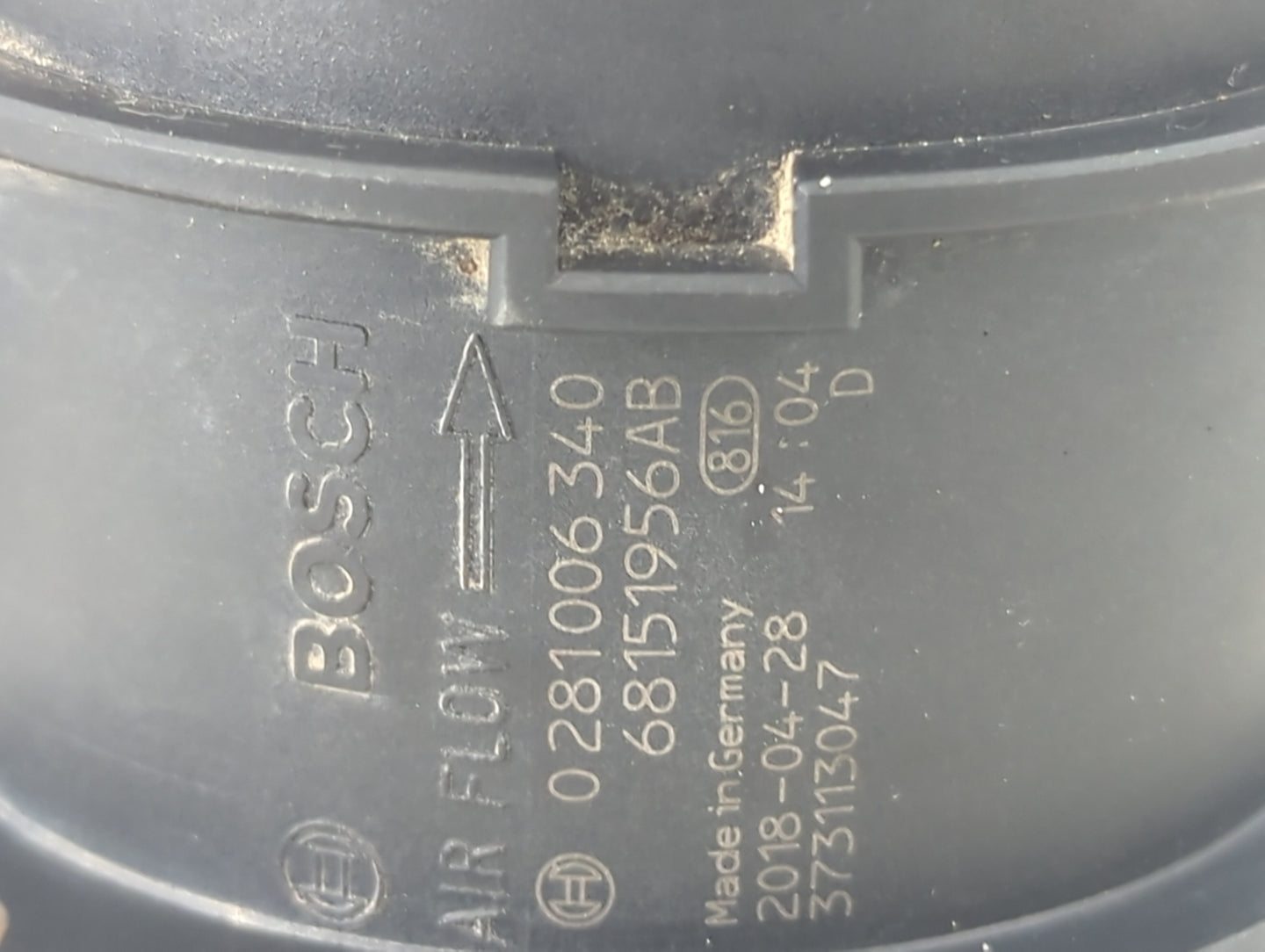 2014-2018 Ram 1500 Mass Air Flow Meter Maf 1485534 - Oemusedautoparts1.com