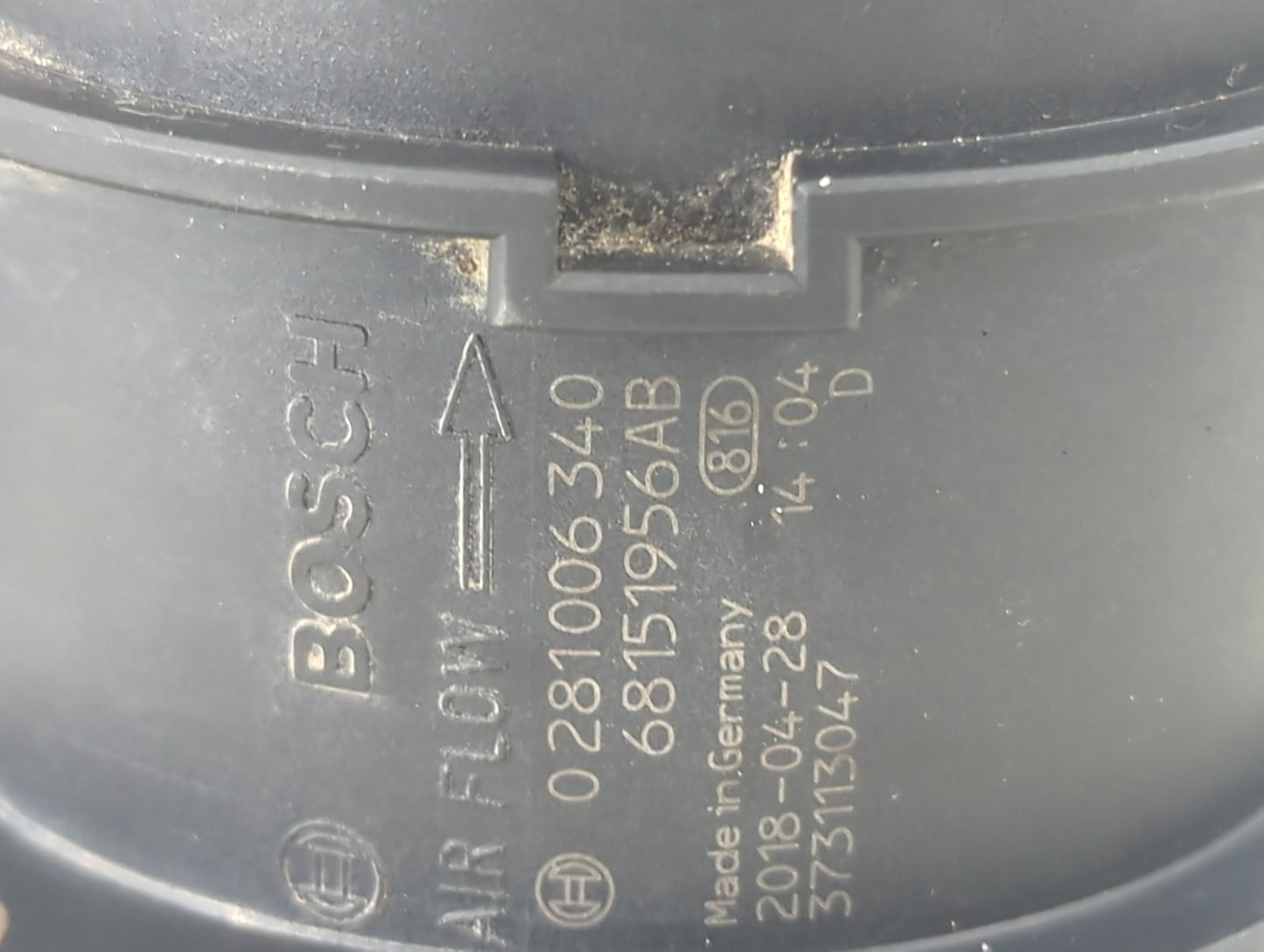 2014-2018 Ram 1500 Mass Air Flow Meter Maf 1485534 - Oemusedautoparts1.com