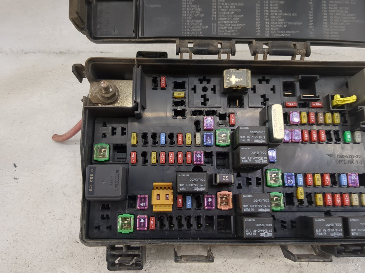 2018 Ram 1500 Fusebox Fuse Box Panel Relay Module P/N:7140-5131-30 Fits OEM Used Auto Parts - Oemusedautoparts1.com