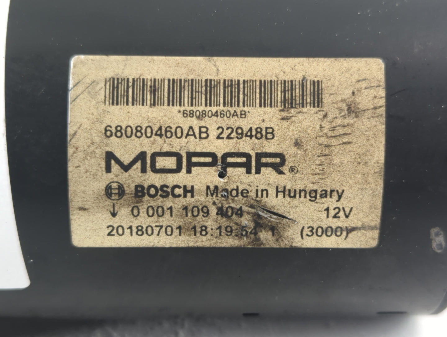 2014-2022 Ram 1500 Car Starter Motor Solenoid OEM P/N:20180701 0 001 109 404 Fits Fits 2014 2015 2016 2017 2018 2020 2021 20