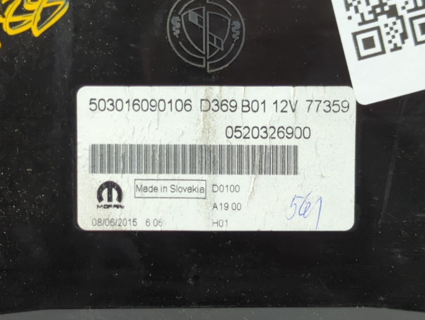 2016-2018 Ram Promaster Instrument Cluster Speedometer Gauges P/N:0520326900 Fits Fits 2016 2017 2018 OEM Used Auto Parts - 