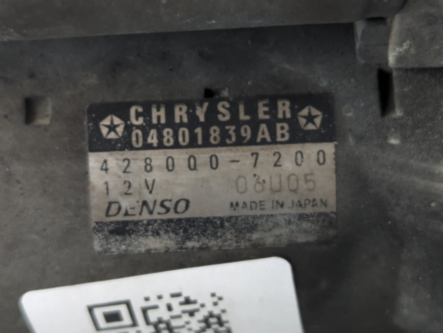 2014-2021 Ram Promaster 1500 Car Starter Motor Solenoid OEM P/N:428000-7200 04801839AB Fits OEM Used Auto Parts - Oemusedaut