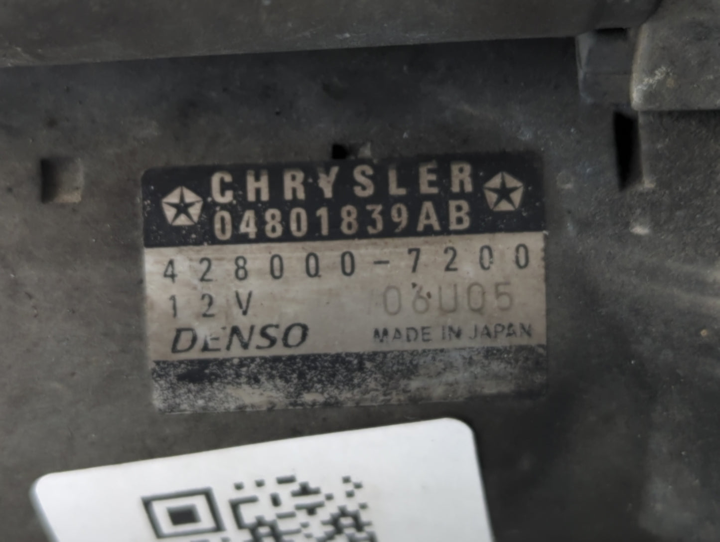 2014-2021 Ram Promaster 1500 Car Starter Motor Solenoid OEM P/N:428000-7200 04801839AB Fits OEM Used Auto Parts - Oemusedaut