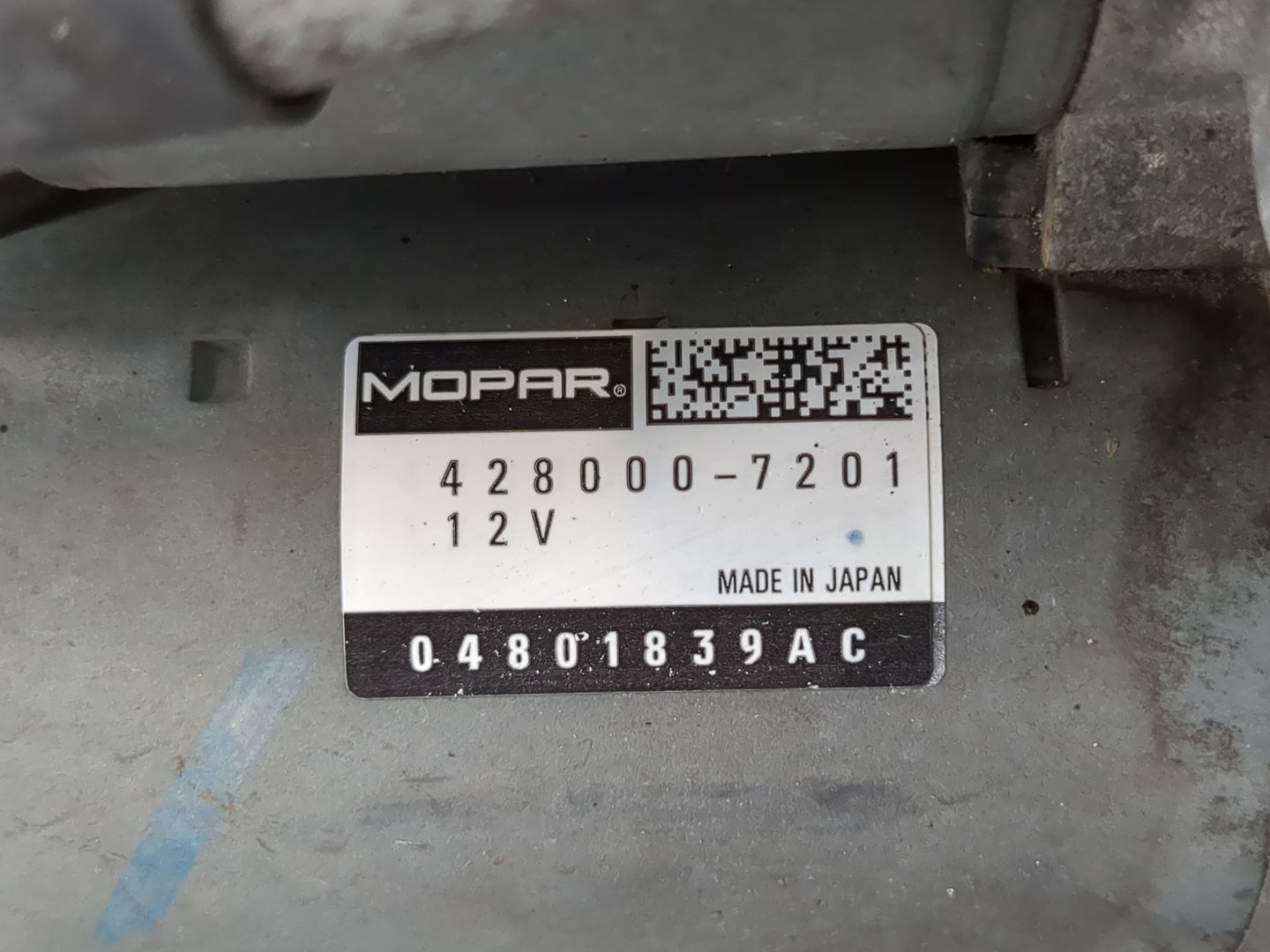 2014-2021 Ram Promaster 2500 Car Starter Motor Solenoid OEM P/N:428000-7201 04801839AC Fits OEM Used Auto Parts - Oemusedaut