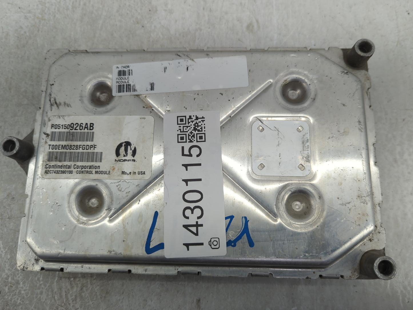 2015-2020 Ram Promaster 3500 PCM Engine Control Computer ECU ECM PCU OEM P/N:P05150926AB Fits Fits 2015 2016 2020 OEM Used A