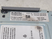 2018 Subaru Brz Radio AM FM Cd Player Receiver Replacement P/N:86271CA670 Fits OEM Used Auto Parts - Oemusedautoparts1.com