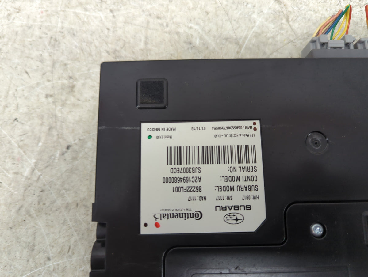 2018 Subaru Crosstrek Telematics Control Module 1496285 - Oemusedautoparts1.com