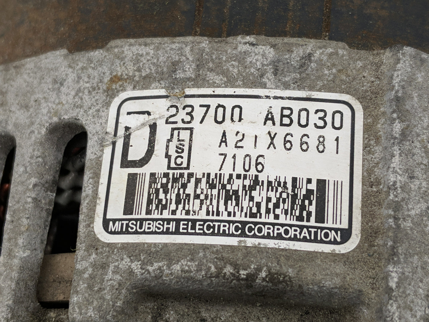 2017-2018 Subaru Forester Alternator Replacement Generator Charging Assembly Engine OEM P/N:23700 AB030 23700 AA761 Fits OEM