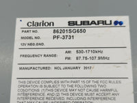 2018 Subaru Forester Radio AM FM Cd Player Receiver Replacement P/N:86201SG650 86431SG670 Fits OEM Used Auto Parts - Oemused