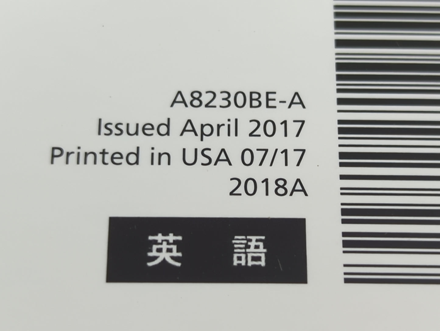 2018 Subaru Forester Owners Manual Book Guide P/N:A8230BE-A OEM Used Auto Parts - Oemusedautoparts1.com
