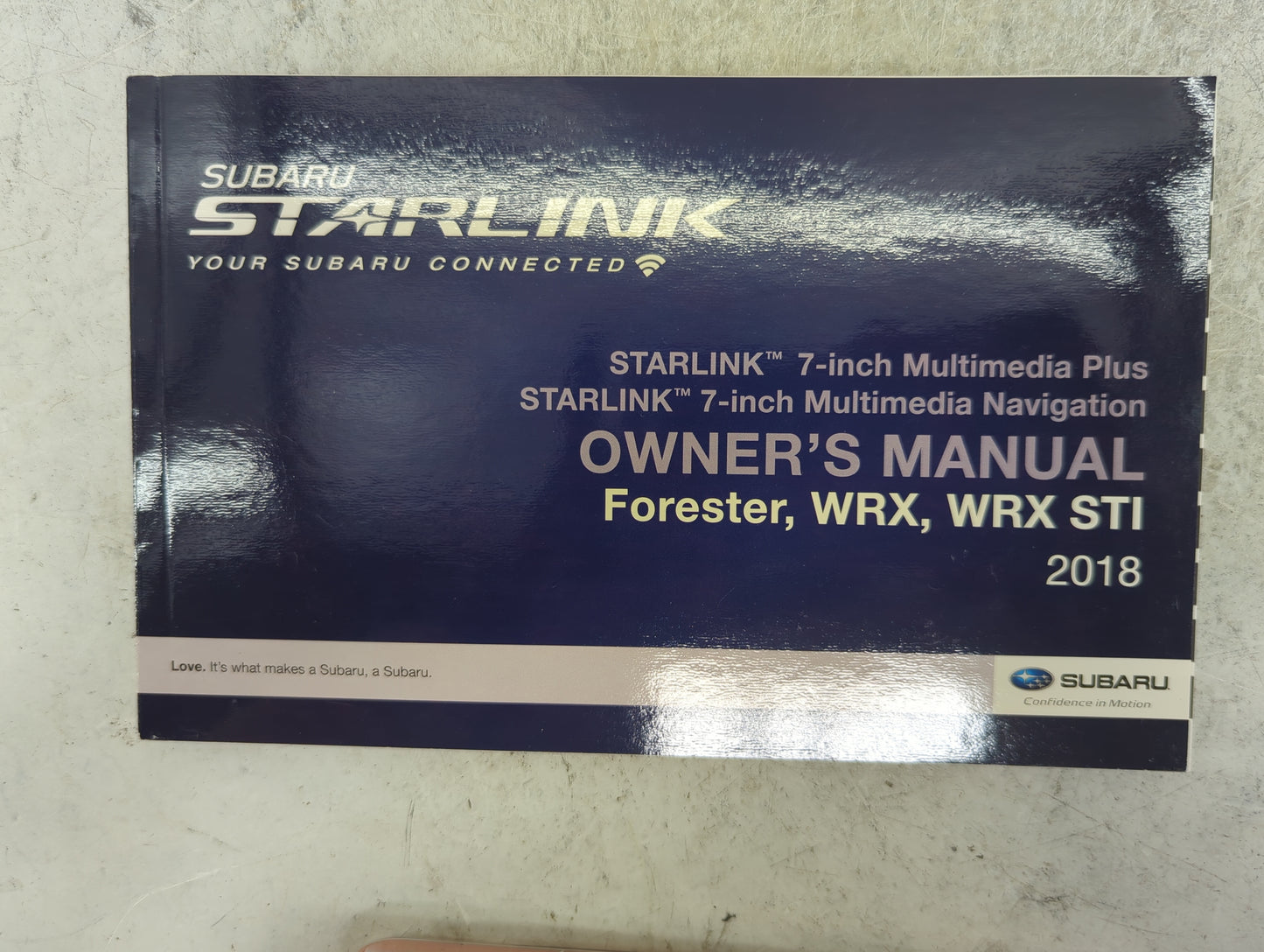 2018 Subaru Forester Owners Manual Book Guide P/N:B1039BE-A MSA5M1810A, MSA5M1813A, B8322BE-A OEM Used Auto Parts - Oemuseda