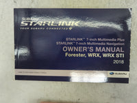 2018 Subaru Forester Owners Manual Book Guide P/N:B1039BE-A MSA5M1810A, MSA5M1813A, B8322BE-A OEM Used Auto Parts - Oemuseda