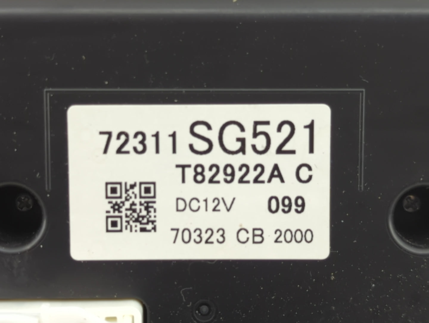 2018 Subaru Forester Climate Control Module Temperature AC/Heater Replacement P/N:72311SG521 T82922A Fits OEM Used Auto Part
