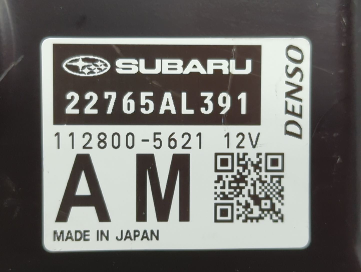 2018 Subaru Forester PCM Engine Control Computer ECU ECM PCU OEM P/N:22765AL391 Fits OEM Used Auto Parts - Oemusedautoparts1
