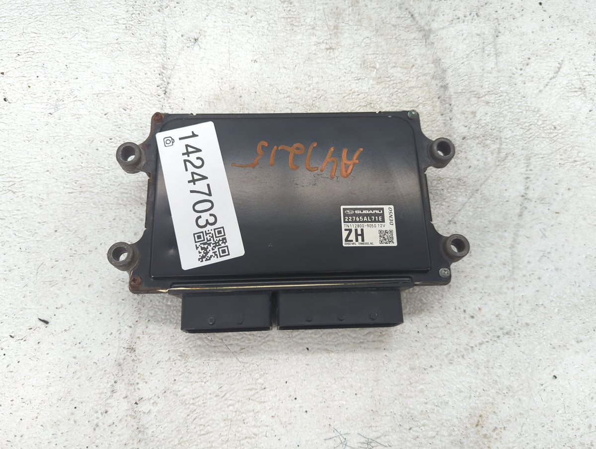 2018 Subaru Impreza PCM Engine Control Computer ECU ECM PCU OEM P/N:22765AL71E TN112800-9050 Fits OEM Used Auto Parts - Oemu
