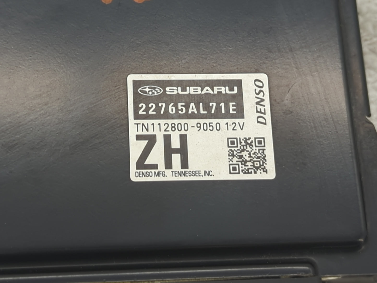 2018 Subaru Impreza PCM Engine Control Computer ECU ECM PCU OEM P/N:22765AL71E TN112800-9050 Fits OEM Used Auto Parts - Oemu
