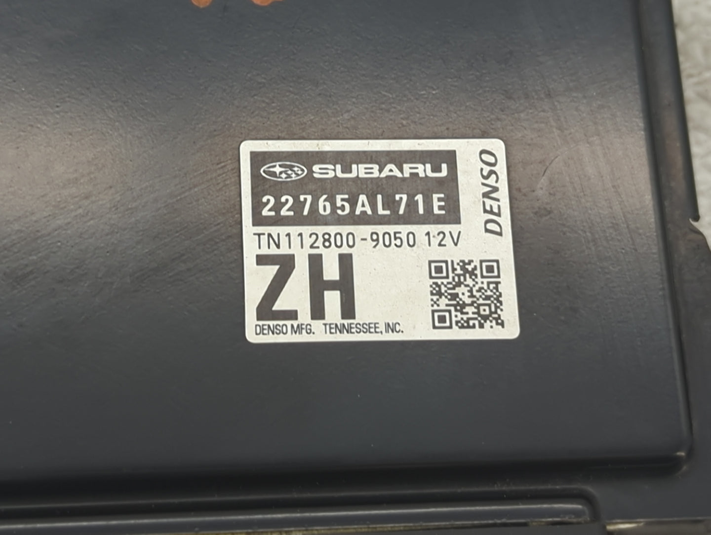 2018 Subaru Impreza PCM Engine Control Computer ECU ECM PCU OEM P/N:22765AL71E TN112800-9050 Fits OEM Used Auto Parts - Oemu