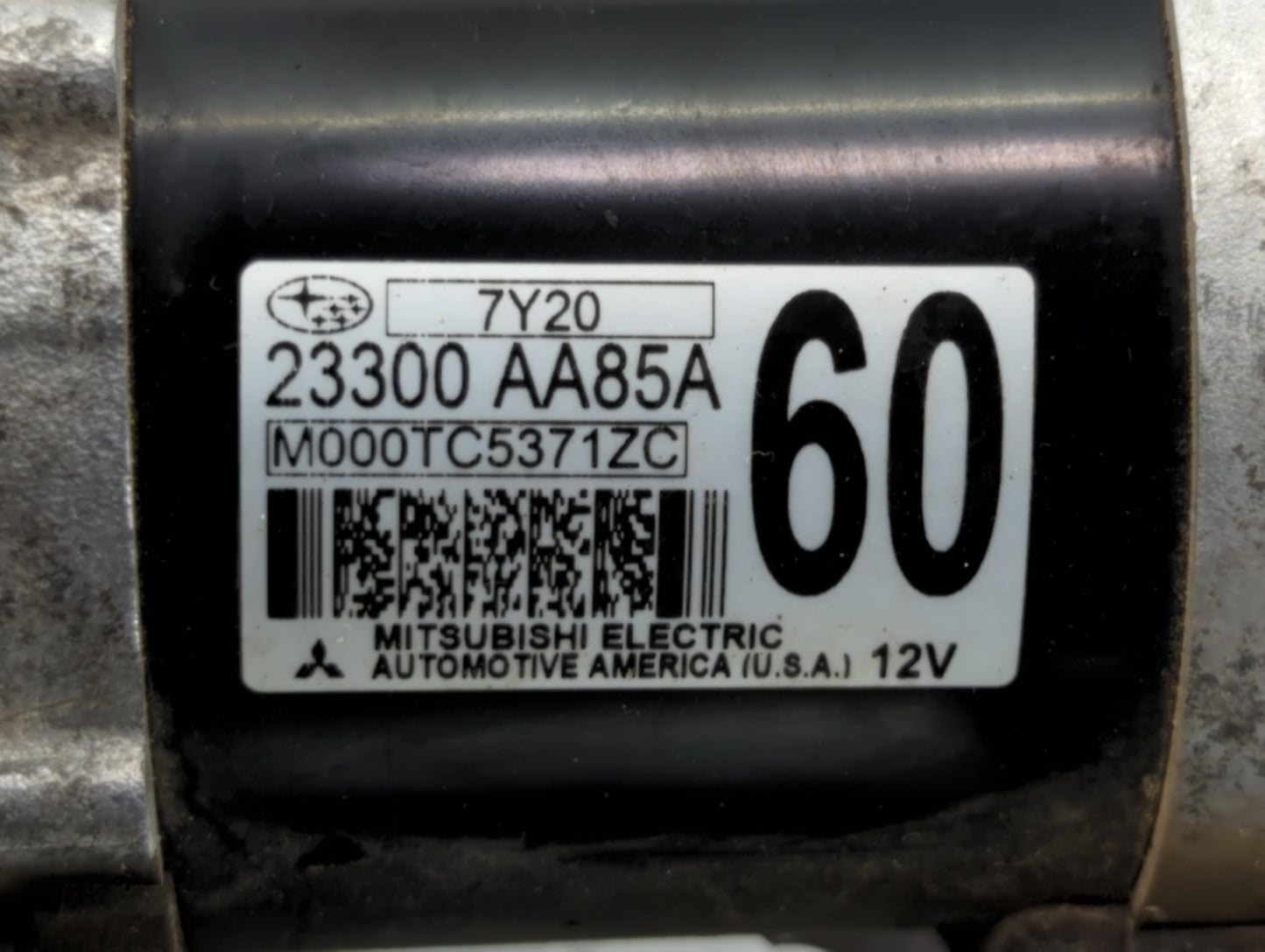 2017-2022 Subaru Impreza Car Starter Motor Solenoid OEM P/N:23300 AA85A M000TC5371ZC Fits Fits 2017 2018 2019 2020 2021 2022