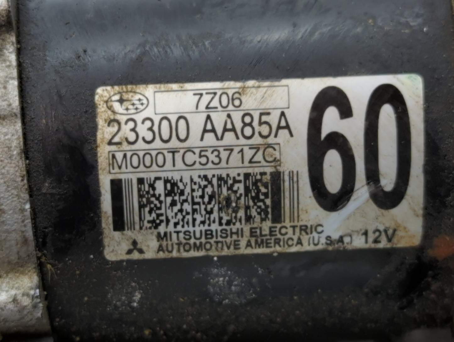 2017-2022 Subaru Impreza Car Starter Motor Solenoid OEM P/N:M000TC5371ZC 23300 AA85A Fits Fits 2017 2018 2019 2020 2021 2022