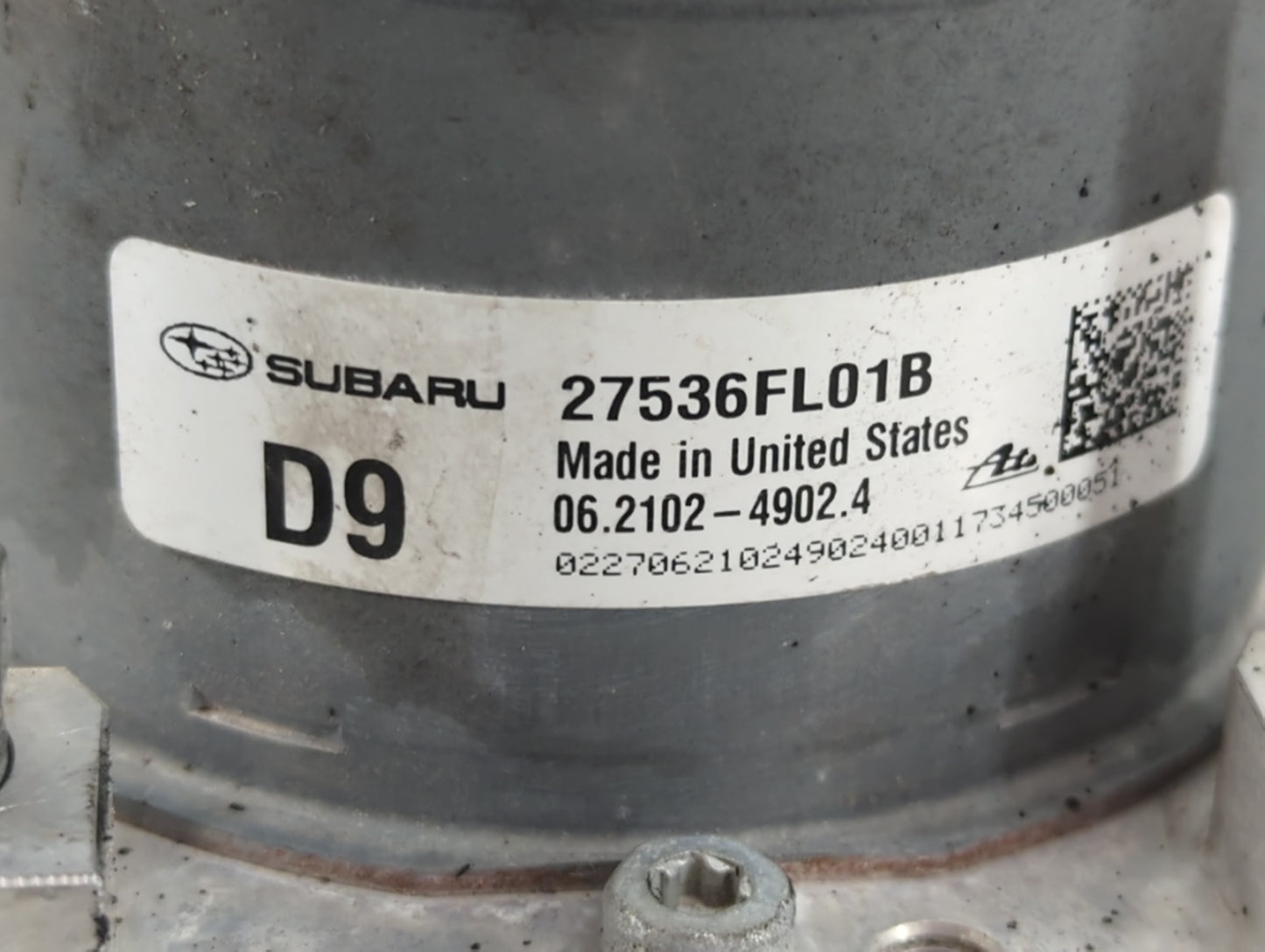 2017-2021 Subaru Impreza ABS Pump Control Module Replacement P/N:27536FL01B Fits Fits 2017 2018 2019 2020 2021 OEM Used Auto