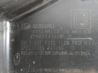 2018 Subaru Legacy Fusebox Fuse Box Panel Relay Module P/N:MB504302B Fits OEM Used Auto Parts - Oemusedautoparts1.com