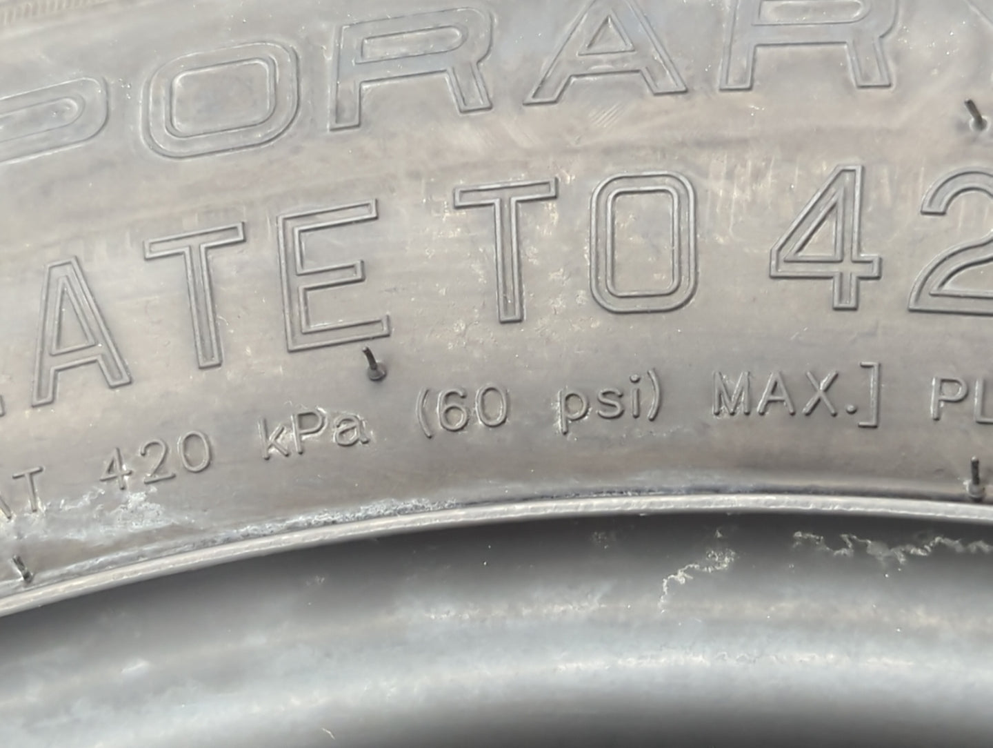 2015-2019 Subaru Legacy Spare Donut Tire Wheel Rim Oem - Oemusedautoparts1.com