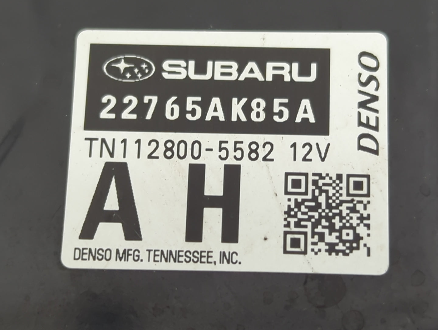 2018 Subaru Legacy PCM Engine Control Computer ECU ECM PCU OEM P/N:22765AK85A TN112800-5582 Fits OEM Used Auto Parts - Oemus