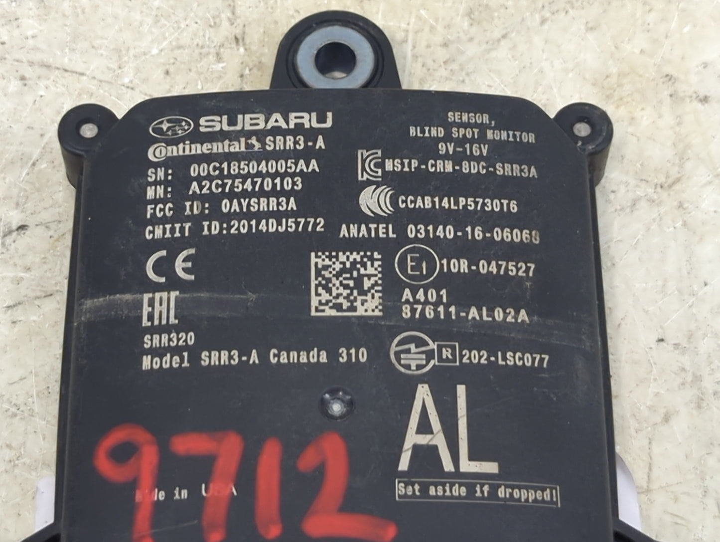 2016-2018 Subaru Legacy Chassis Control Module Ccm Bcm Body Control - Oemusedautoparts1.com