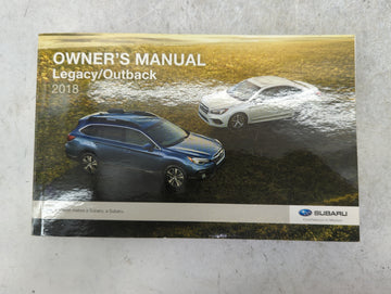2018 Subaru Legacy Owners Manual Book Guide P/N:A2540BE-A MSA5M1803A OEM Used Auto Parts - Oemusedautoparts1.com