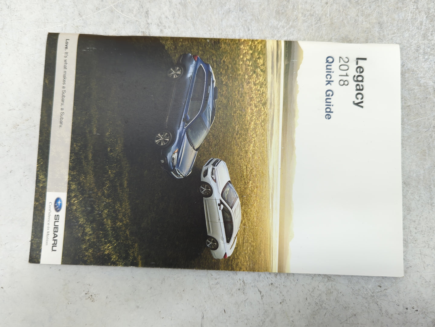 2018 Subaru Legacy Owners Manual Book Guide P/N:A2540BE-A MSA5M1803A OEM Used Auto Parts - Oemusedautoparts1.com